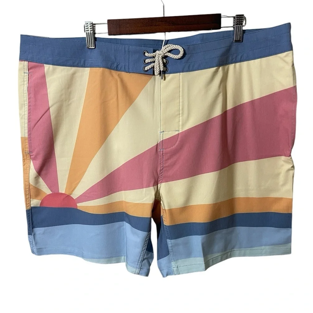 Faherty Board Shorts Soleil Sun & Wave‎ 42W NWT$98